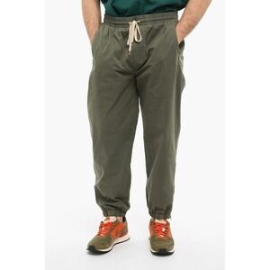 All Saints Cotton-Poplin Ontake Jogger Pants Ankle Zip Men's Sage Green Size 36